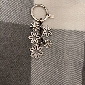 Coach Snowflake Keychain